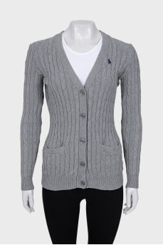 Slim fit button down cardigan