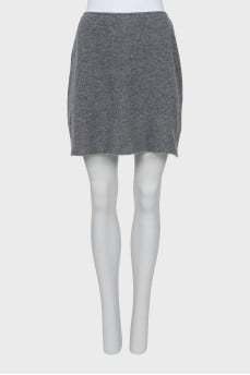 Cashmere skirt in gray