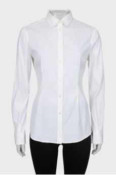 White fitted shirt