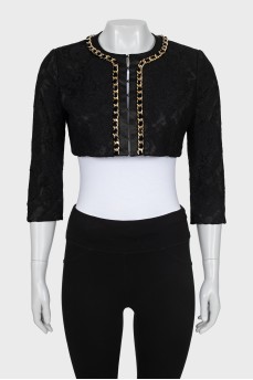 Lace Jacket with Chain
