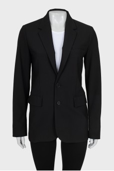 Straight-cut button-down jacket