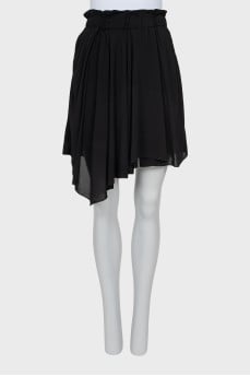 Black skirt without fastening with tag