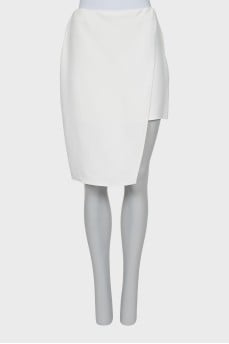 White asymmetrical skirt