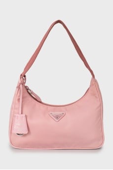 Pink Re-Nylon Re-Edition 2000 Fabric Bag