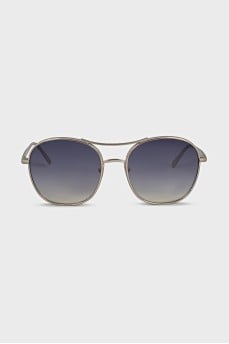 Blue Gradient Aviator Sunglasses