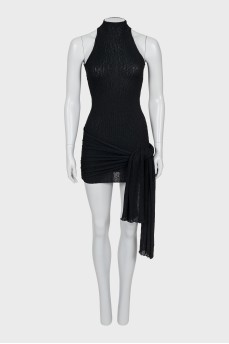 Dress with side train