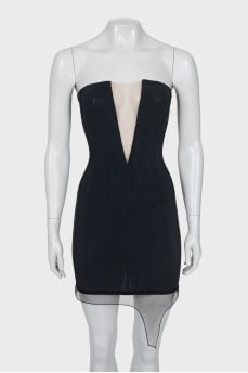Black corset dress