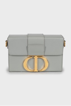 Leather grey bag 30 Montaigne