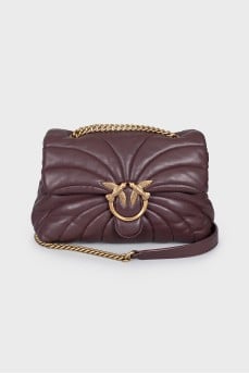 Crossbody with golden logo