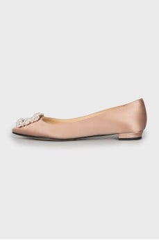 Hangisiflat satin ballet flats