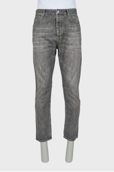 Чоловічі сірі джинси straight fit