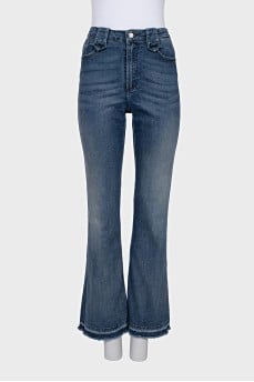 High waist flared jeans