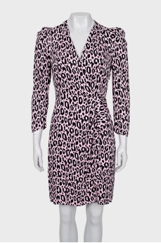 Pink Animal Print Dress