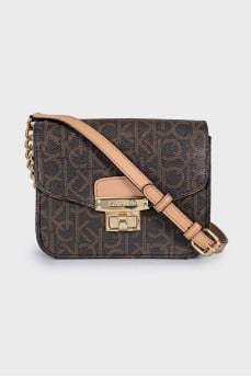 Crossbody bag in signature print
