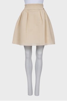 Fitted high waist skirt