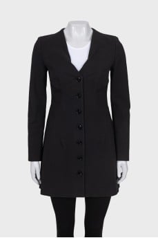 Black button down dress