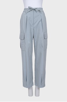 Gray cargo pants