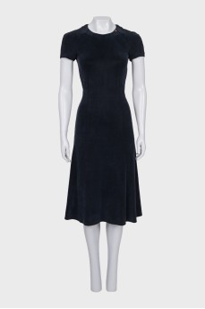 Dark blue midi dress