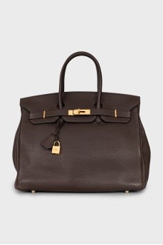 Коричнева сумка Birkin 35