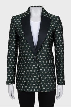 Jacket with satin lapels