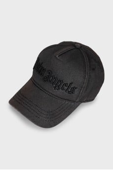 Black cap with embroidery