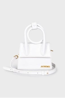 White Le Chiquito Noeud Bag
