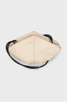 Beige geometric bag