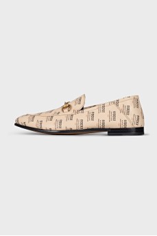 Men's Printed Leather Loafers