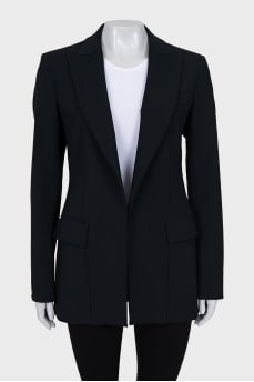 Fitted jacket without fastening