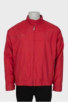 Men's jacket with a pocket on the back