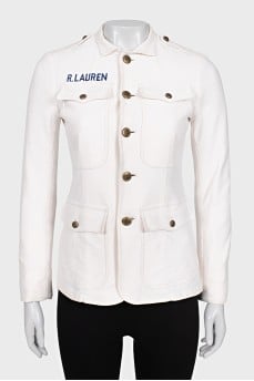White denim jacket