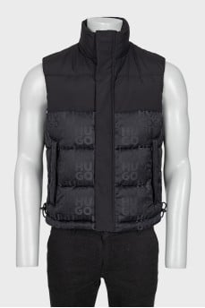Men's vest with signature print