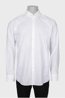 Мужская белая рубашка regular fit