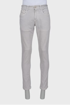 Men's grey skinny jeans