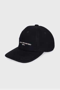 Wool cap with embroidered logo