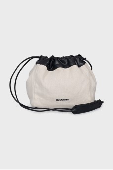 Textile bag-sack with logo
