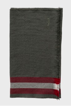 Khaki wool scarf