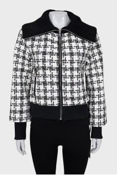 Slim fit jacket with zip