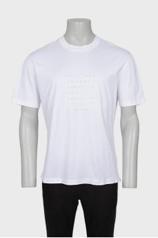 Men's straight cut t-shirt with inscription