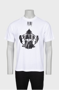 Men's abstract print t-shirt with tag