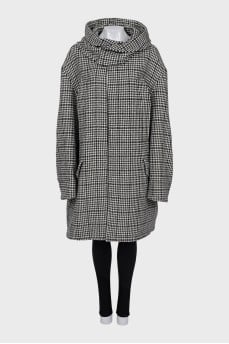 Oversized wool coat