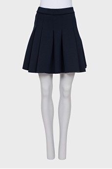 Dark blue pleated skirt