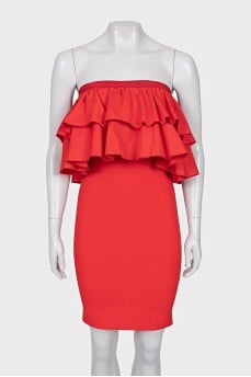Bodycon dress with removable decoration