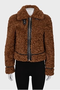 Audrey eco-fur sheepskin coat
