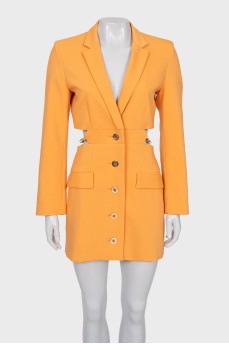 Orange Blazer Dress