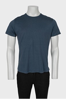 Men's straight blue t-shirt