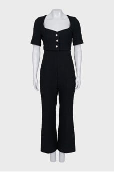 Jumpsuit with trousers with accent buttons