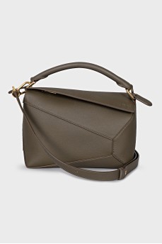Puzzle leather bag