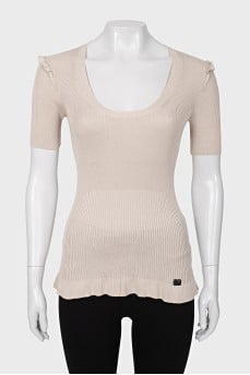 Tight silk t-shirt