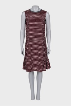 Red dress with print